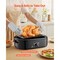 Black Iron 18Qt Electric Roaster Oven with Self-Basting Lid and Rack
